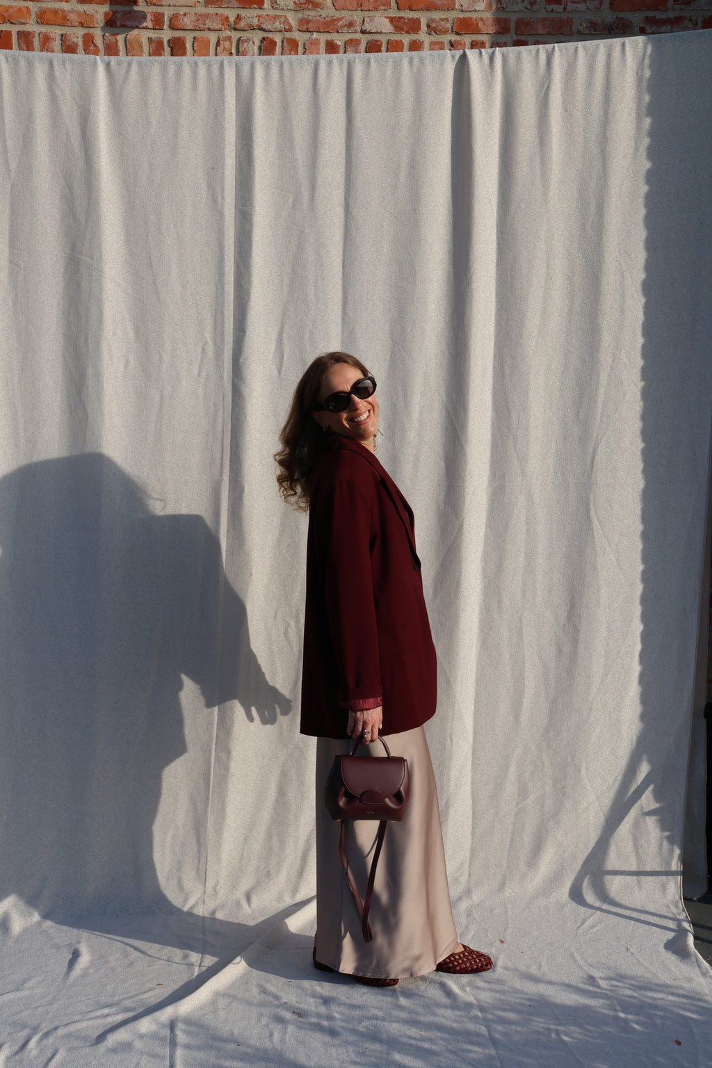 Lune blazer bordeaux