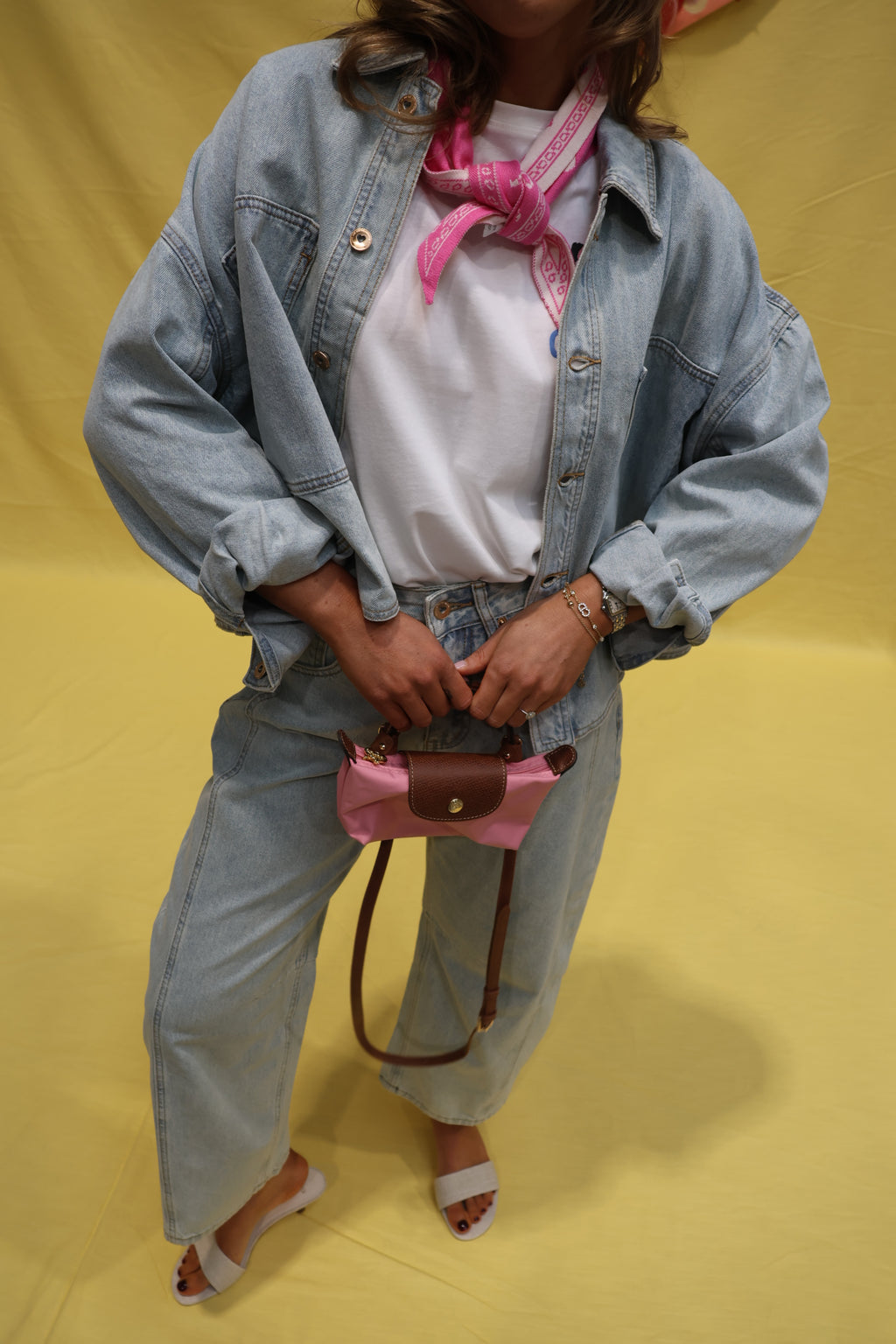 Sien light denim jeanshemdje