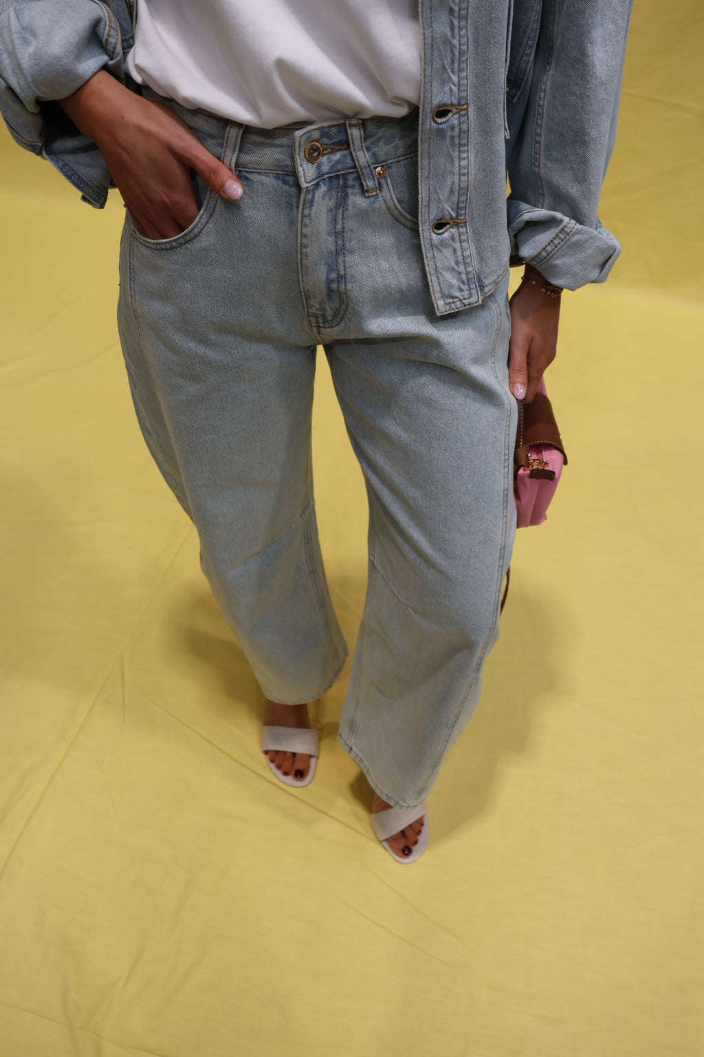 Sien light denim balloon jeans