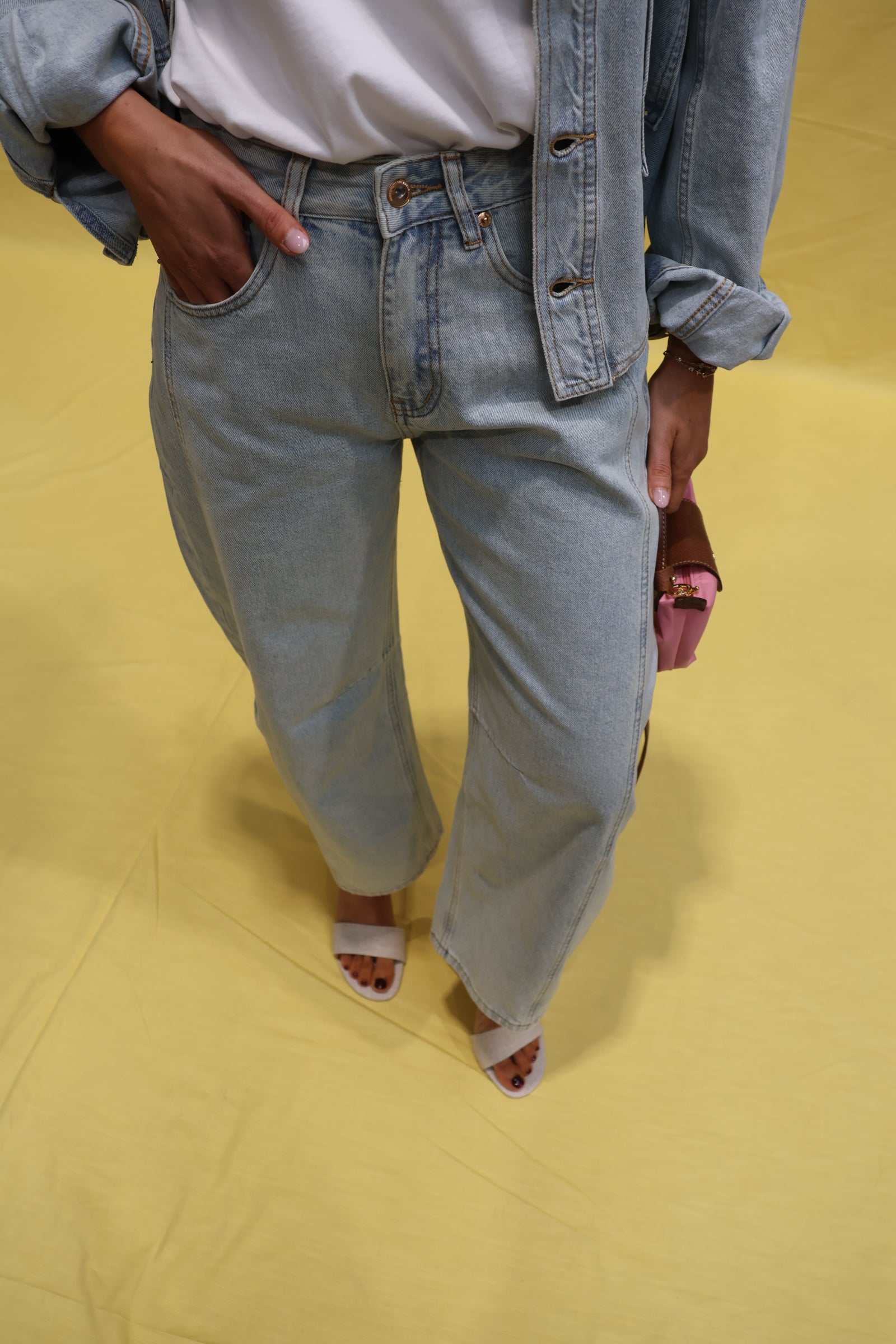 Sien light denim balloon jeans