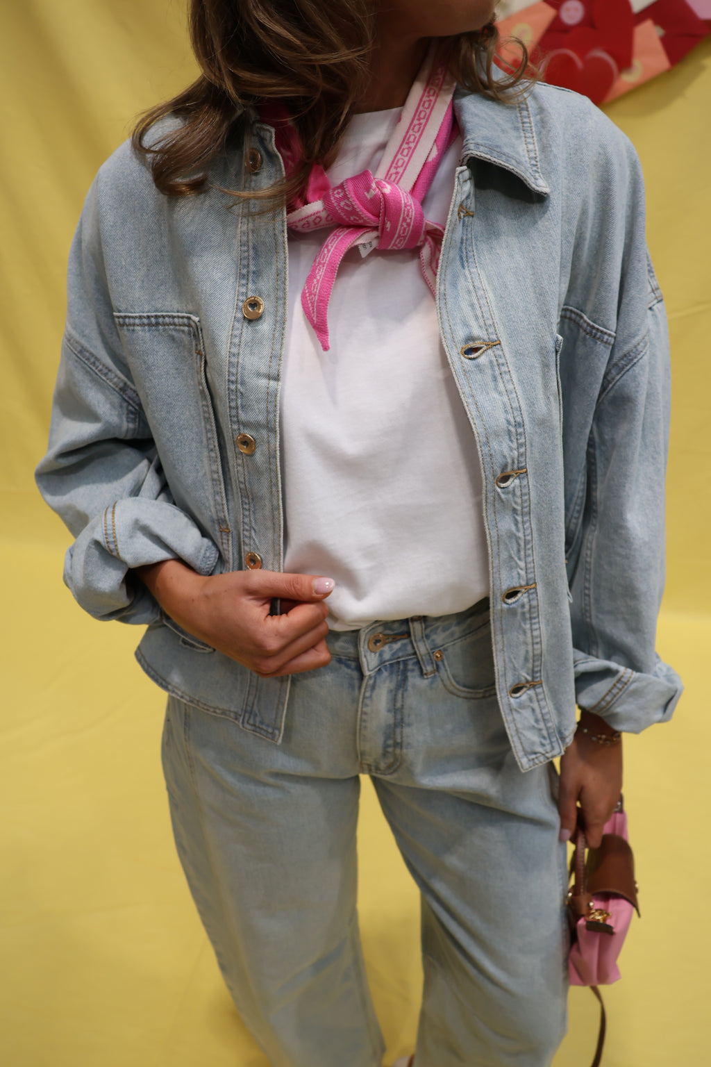 Sien light denim jeanshemdje