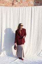 Eva mesh top bordeaux