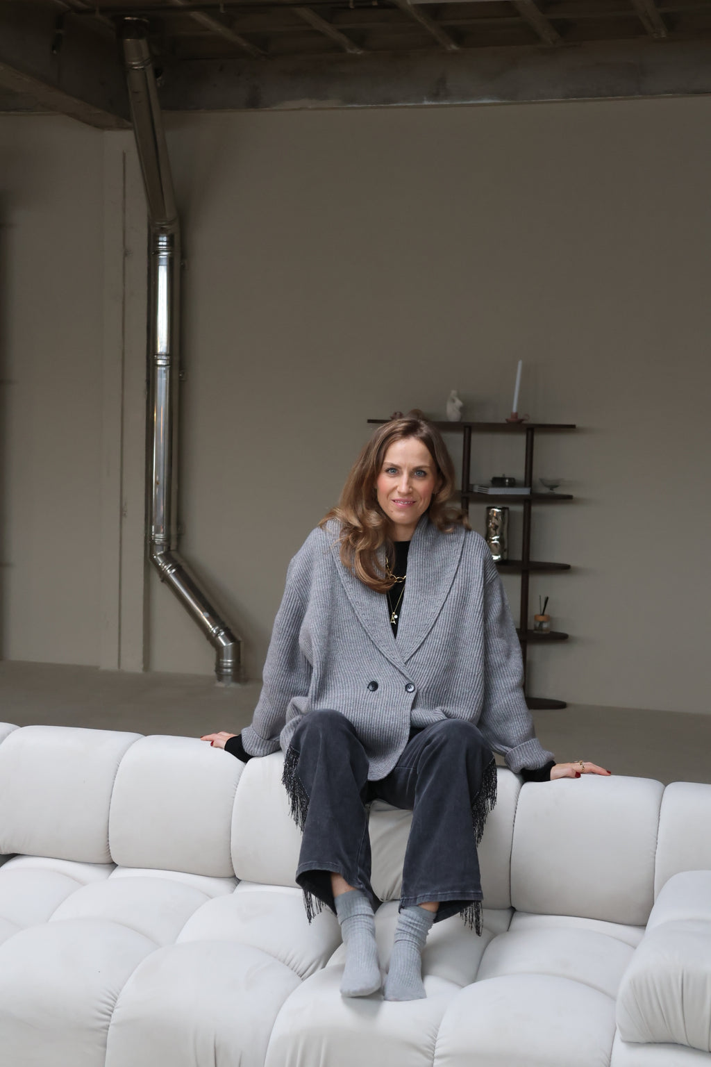 Gulia oversized longsleeve zwart