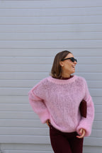 Zoë mesh top bordeaux