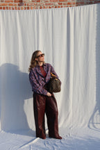 Eva mesh top bordeaux