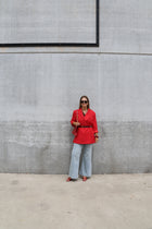Bea oversized blazer rood