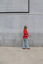 Bea oversized blazer rood