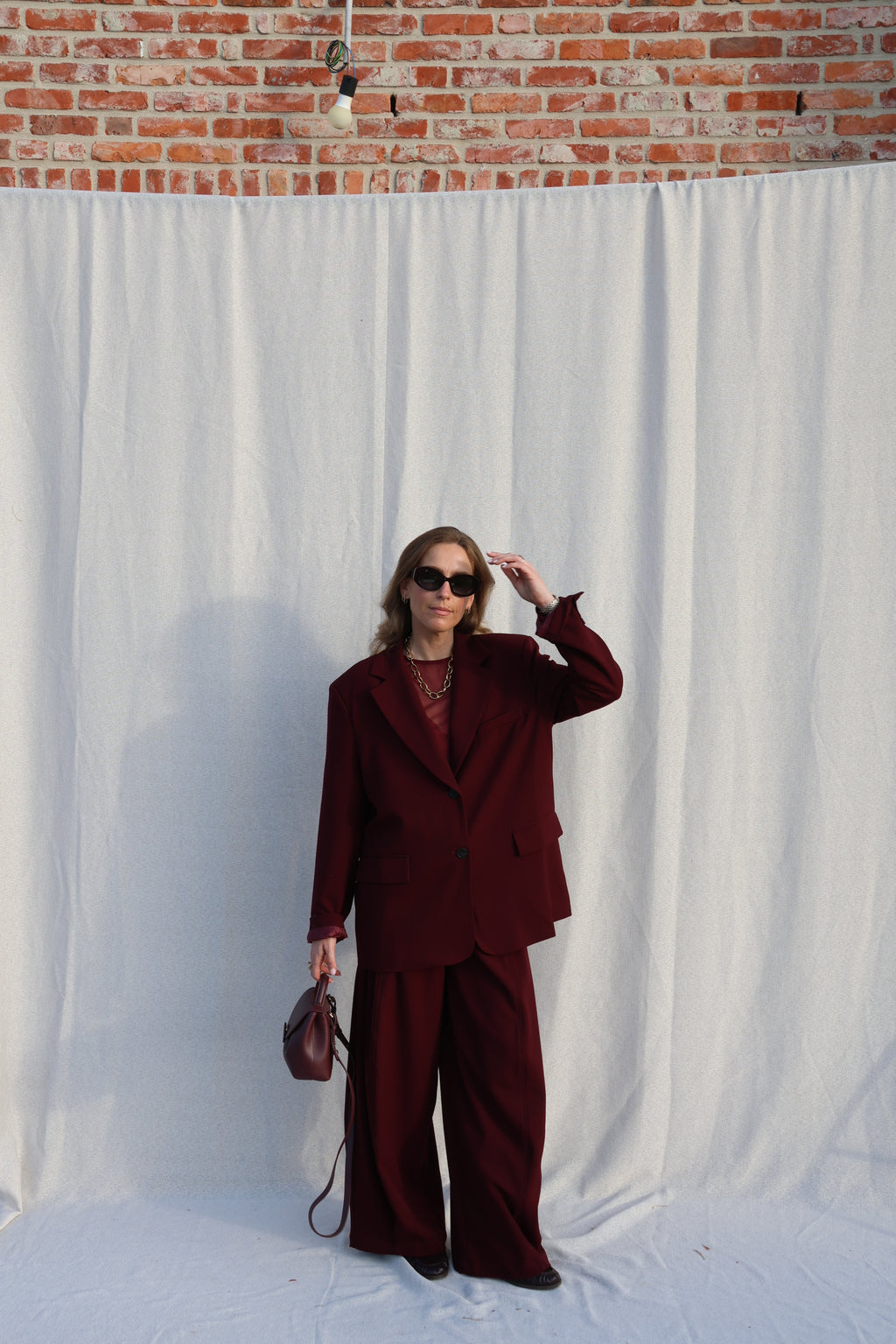 Lune blazer bordeaux