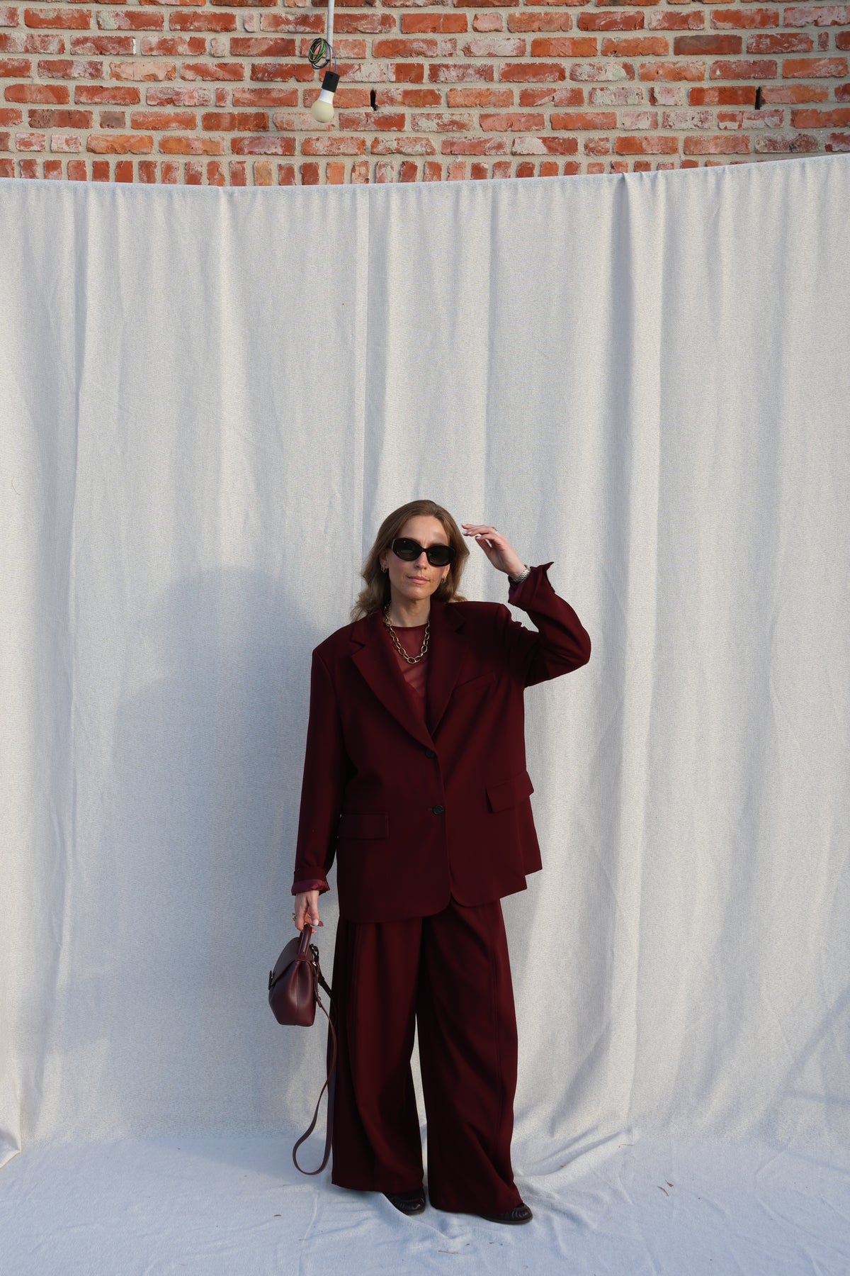 Lune blazer bordeaux