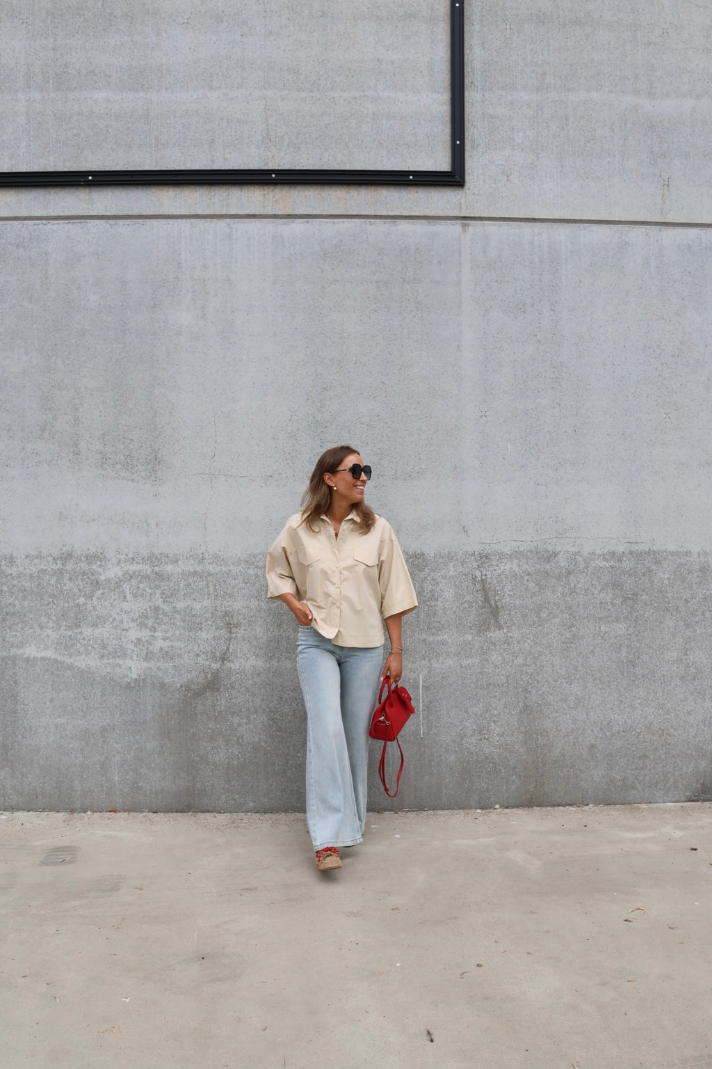 Fenna flared jeans light denim