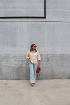Fenna flared jeans light denim