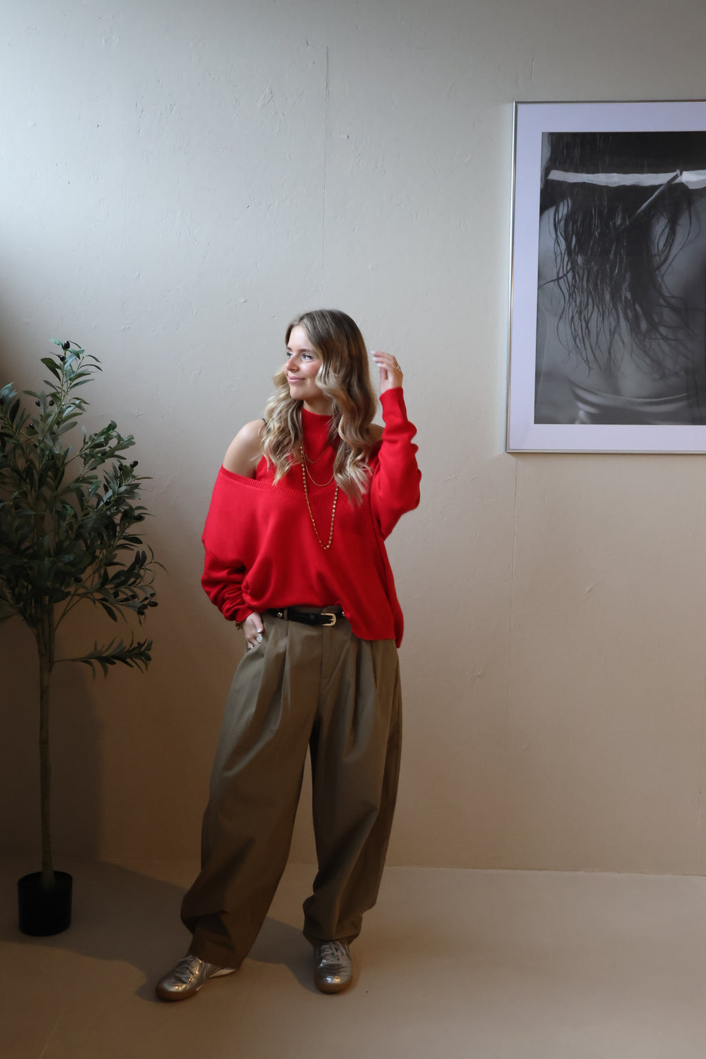 Celise twinset rood
