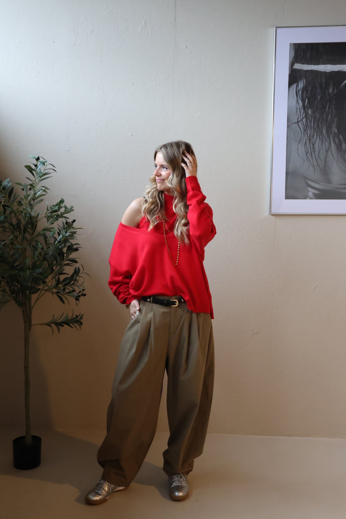 Ember balloon broek sand khaki