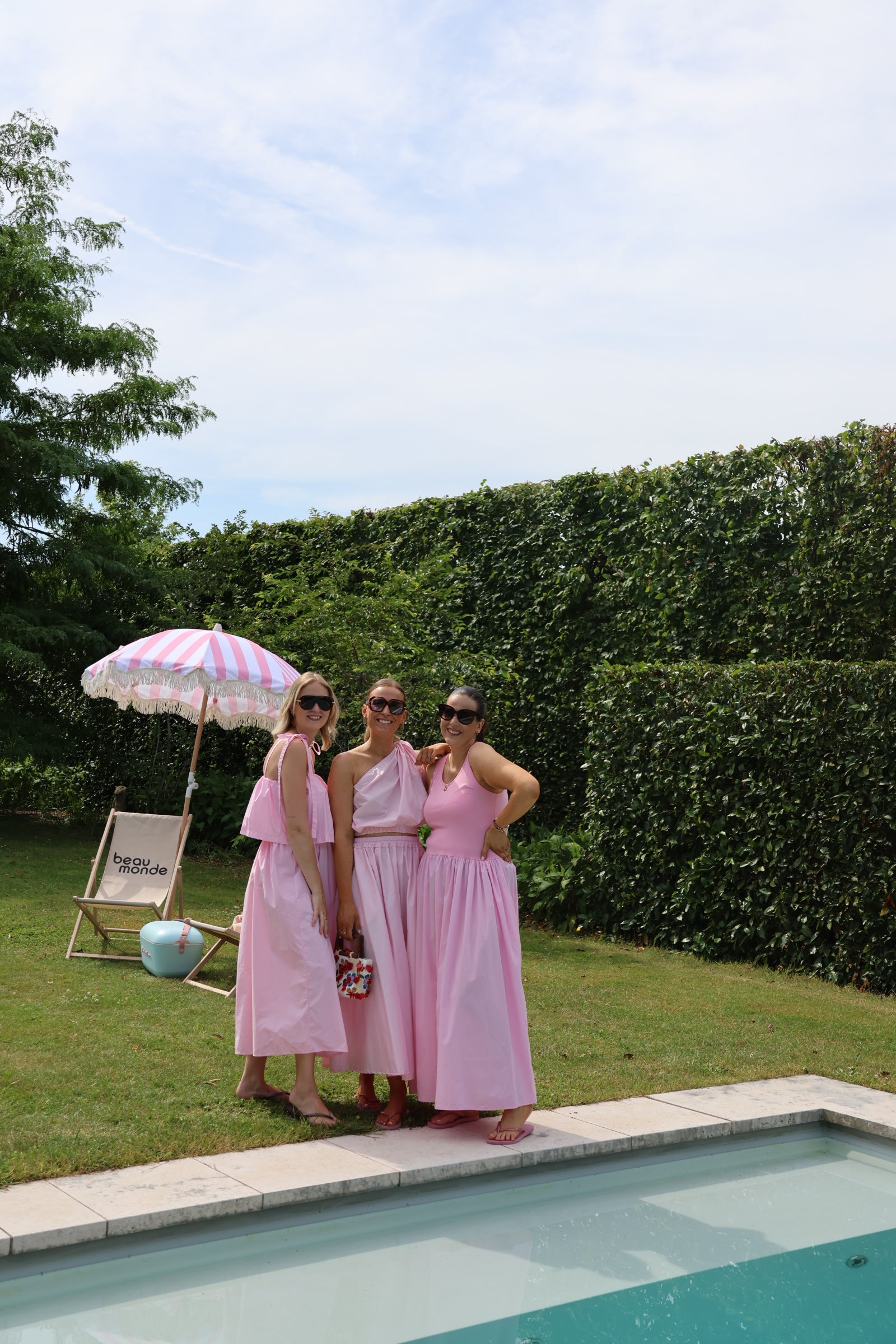 Louise maxi jurk roze