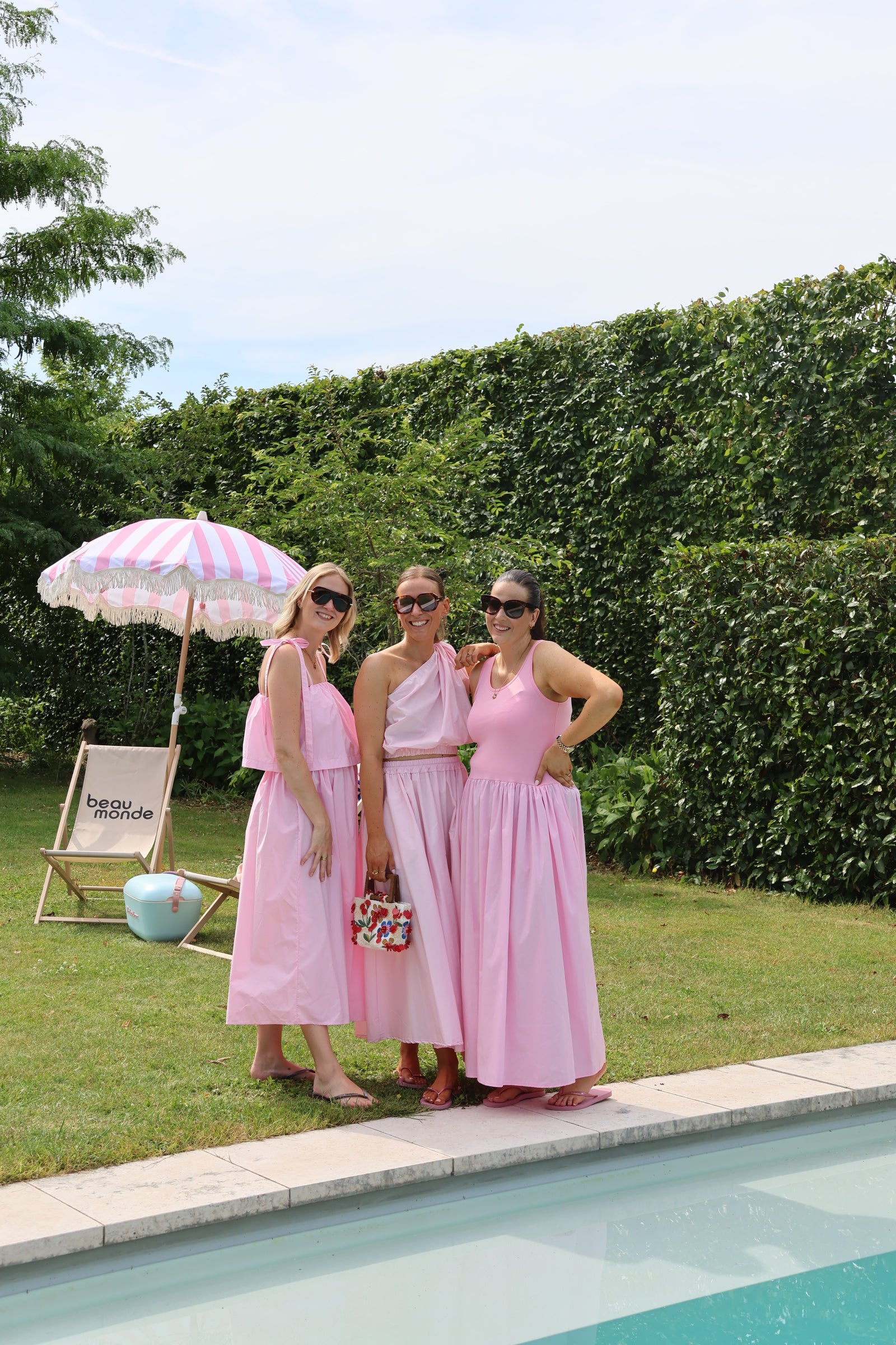 Rosie midi rok roze
