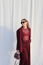 Lune blazer bordeaux