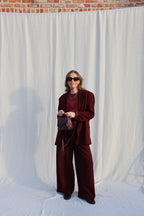 Lune blazer bordeaux
