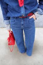 Vero dark denim wide leg jeans