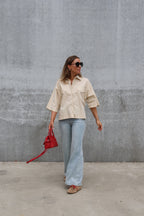 Fenna flared jeans light denim
