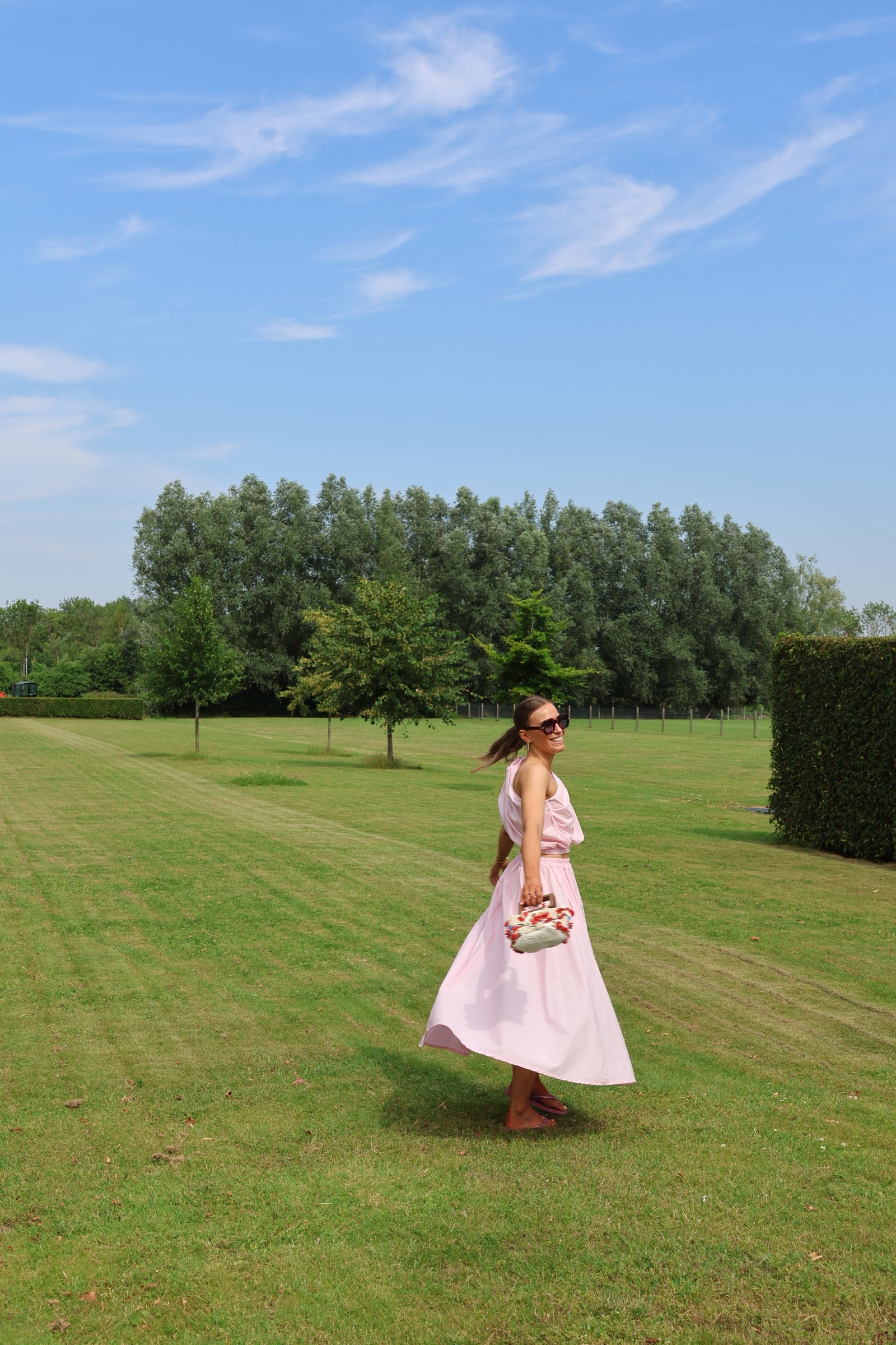 Rosie one shoulder top roze