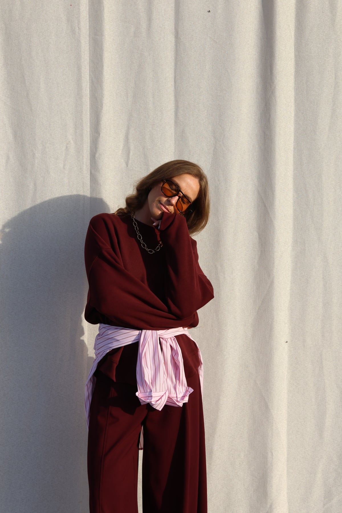 Lux oversized sweater bordeaux