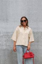 Lotte hemdje met korte mouwen beige