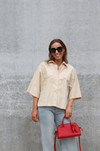 Lotte hemdje met korte mouwen beige