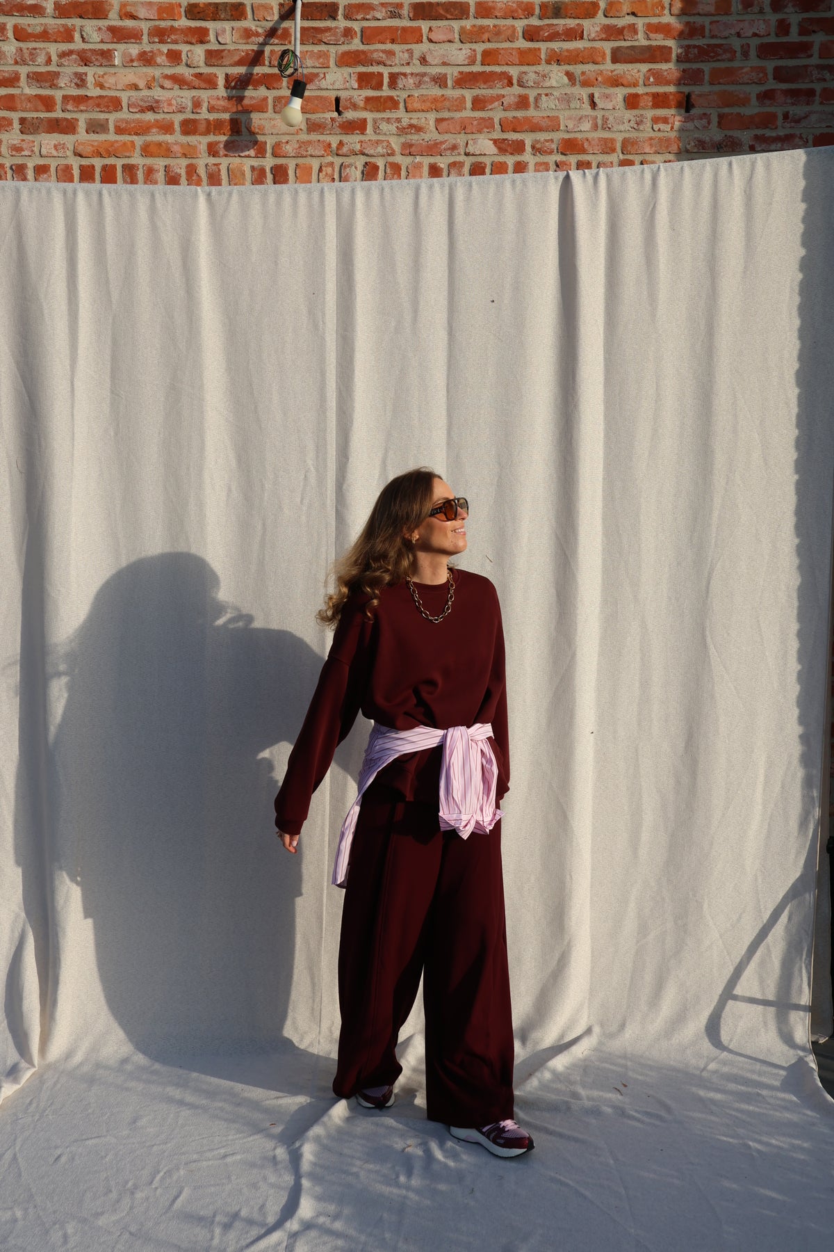 Lux oversized sweater bordeaux