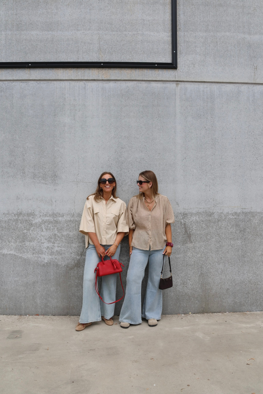 Fenna flared jeans light denim