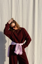 Lux oversized sweater bordeaux