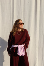 Lux oversized sweater bordeaux