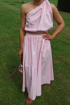 Rosie midi rok roze