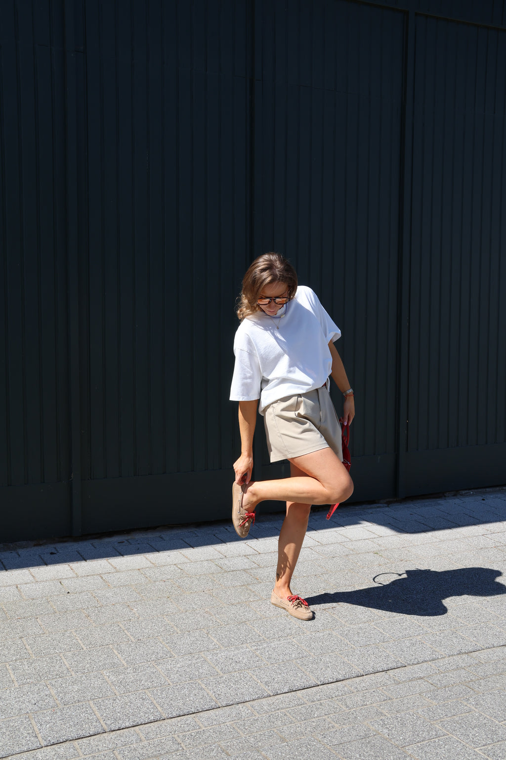 Romy short taupe