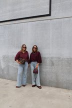 Fenna flared jeans light denim
