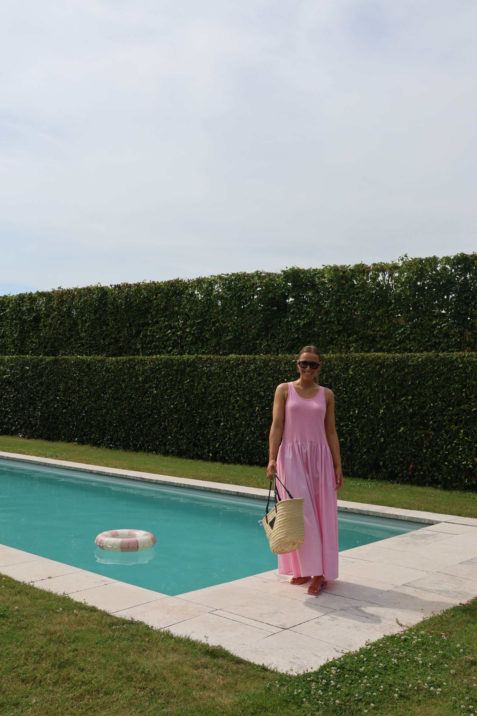 Louise maxi jurk roze