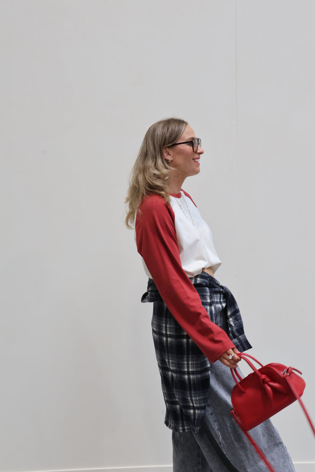 Amy longsleeve créme/donkerrood
