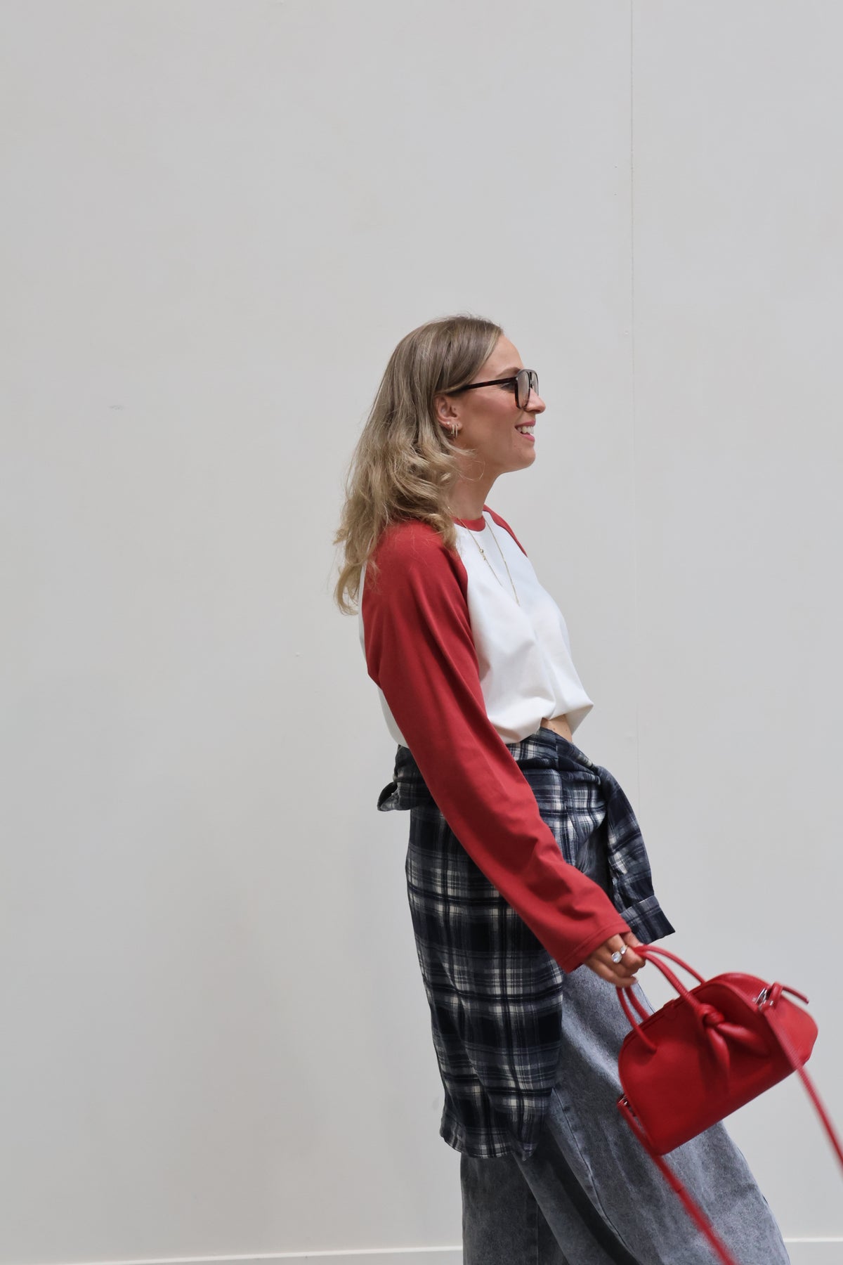 Amy longsleeve créme/donkerrood