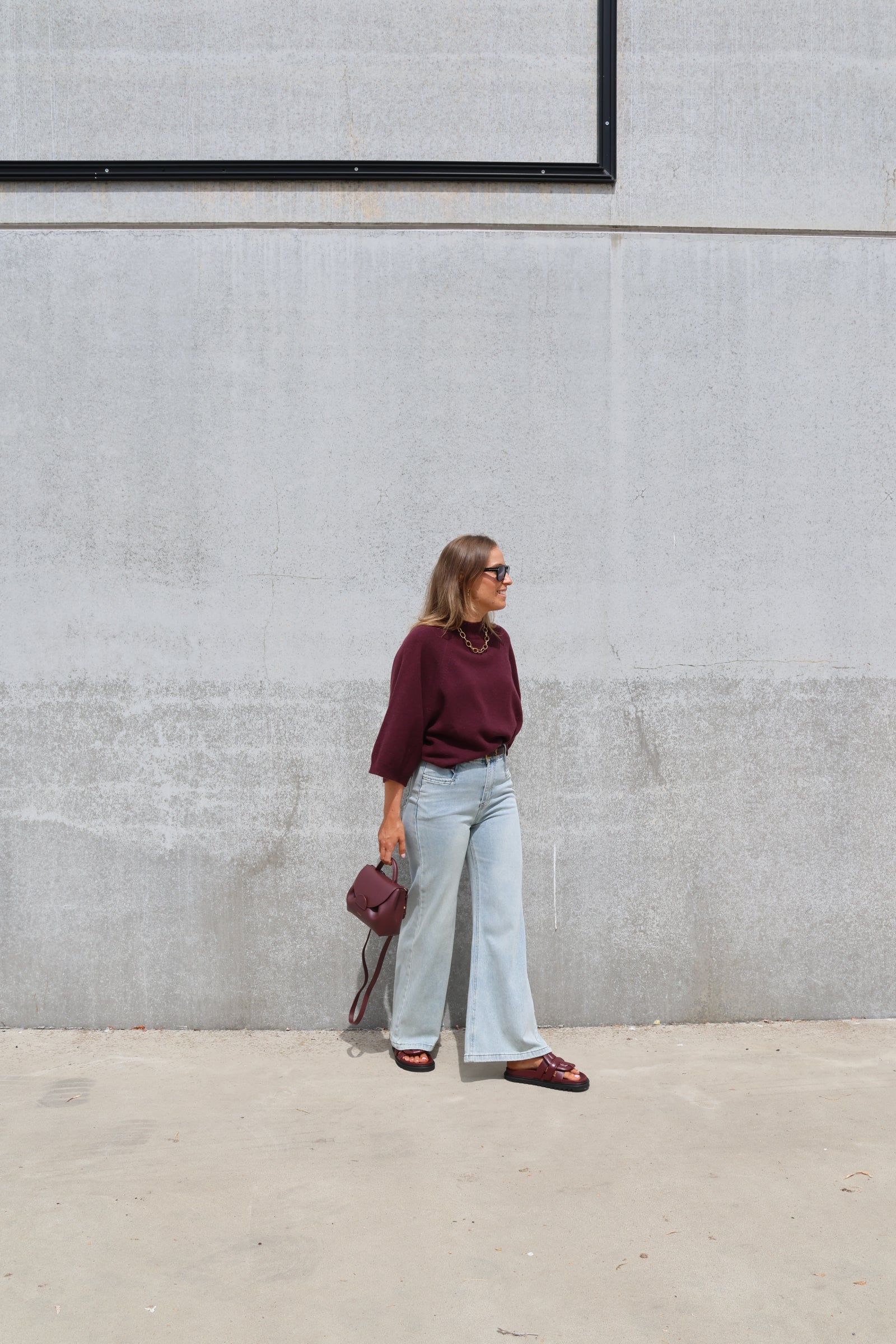 Fenna flared jeans light denim
