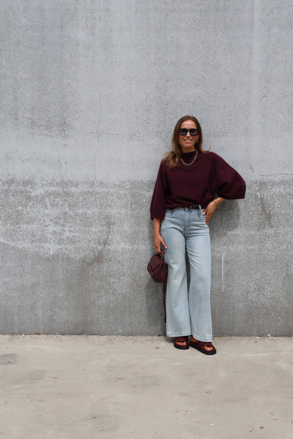 Fenna flared jeans light denim