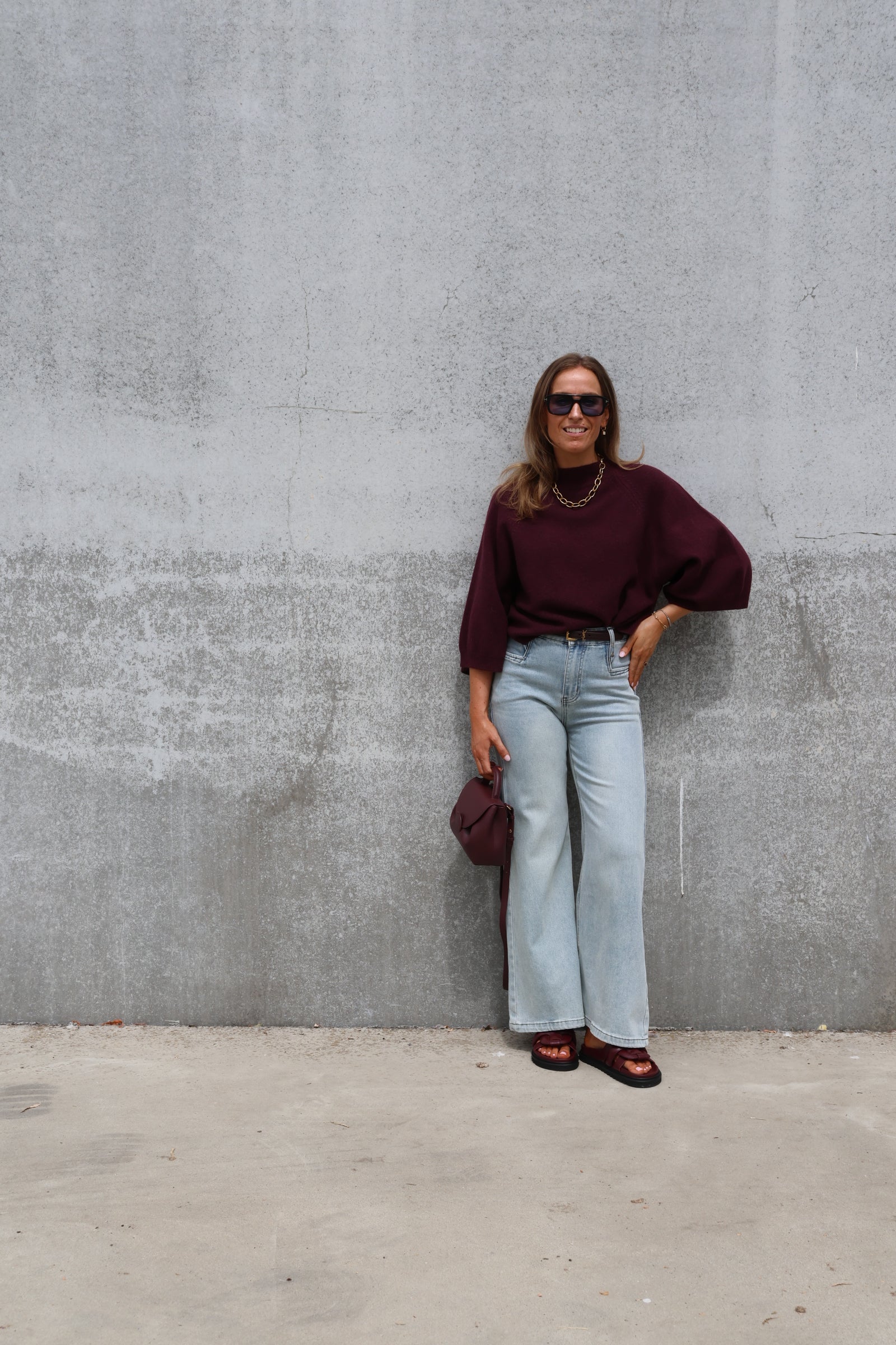 Fenna flared jeans light denim