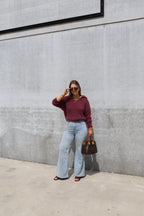 Fenna flared jeans light denim