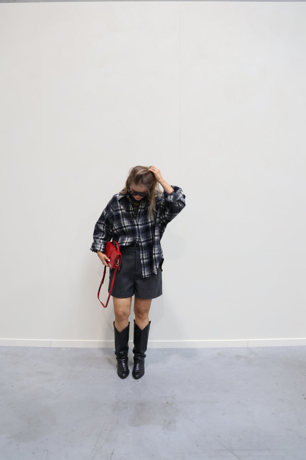 Fauve wolmix short donkergrijs