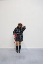 Fauve wolmix short donkergrijs