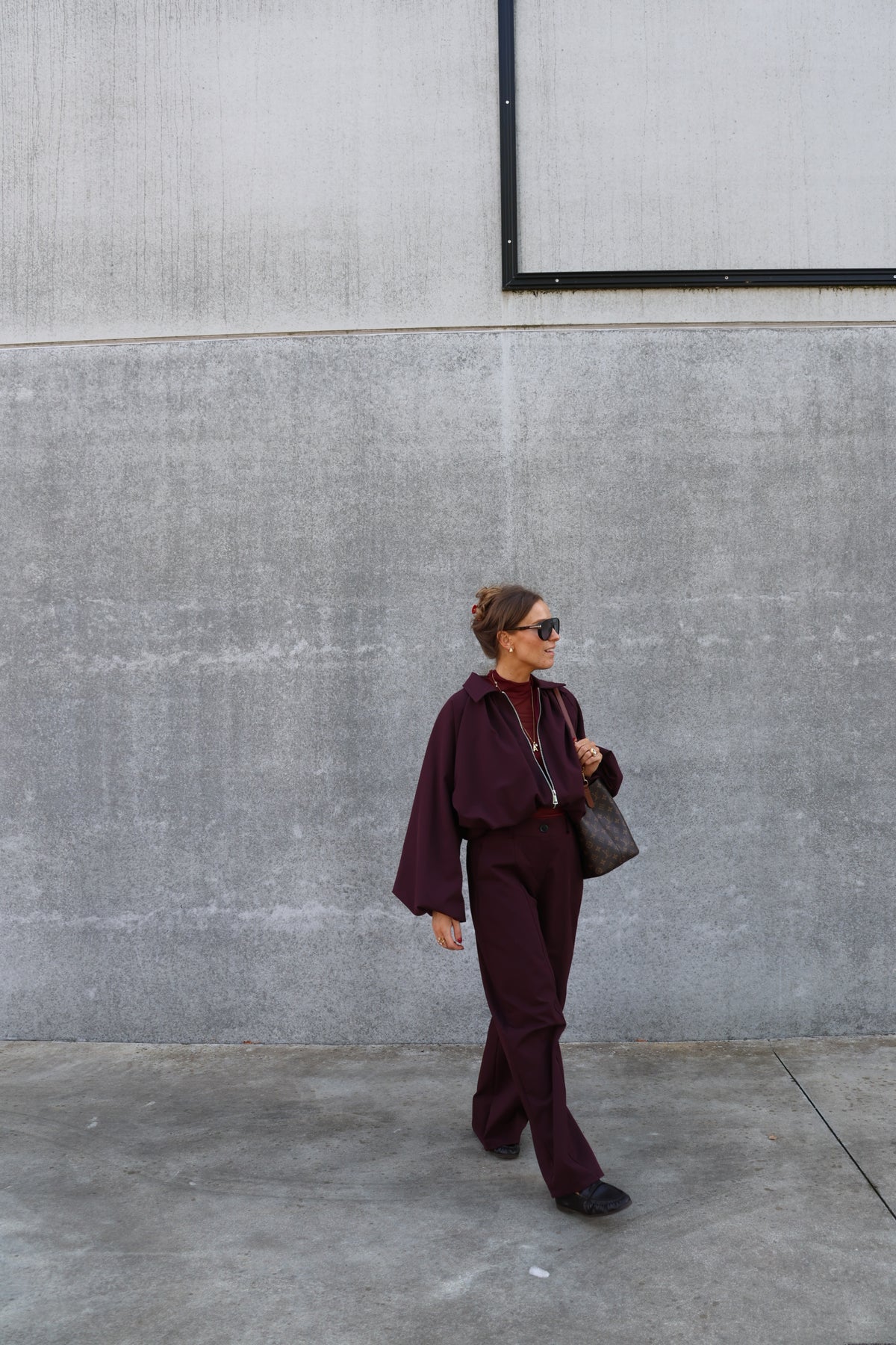 Veerle cropped jasje dark berry