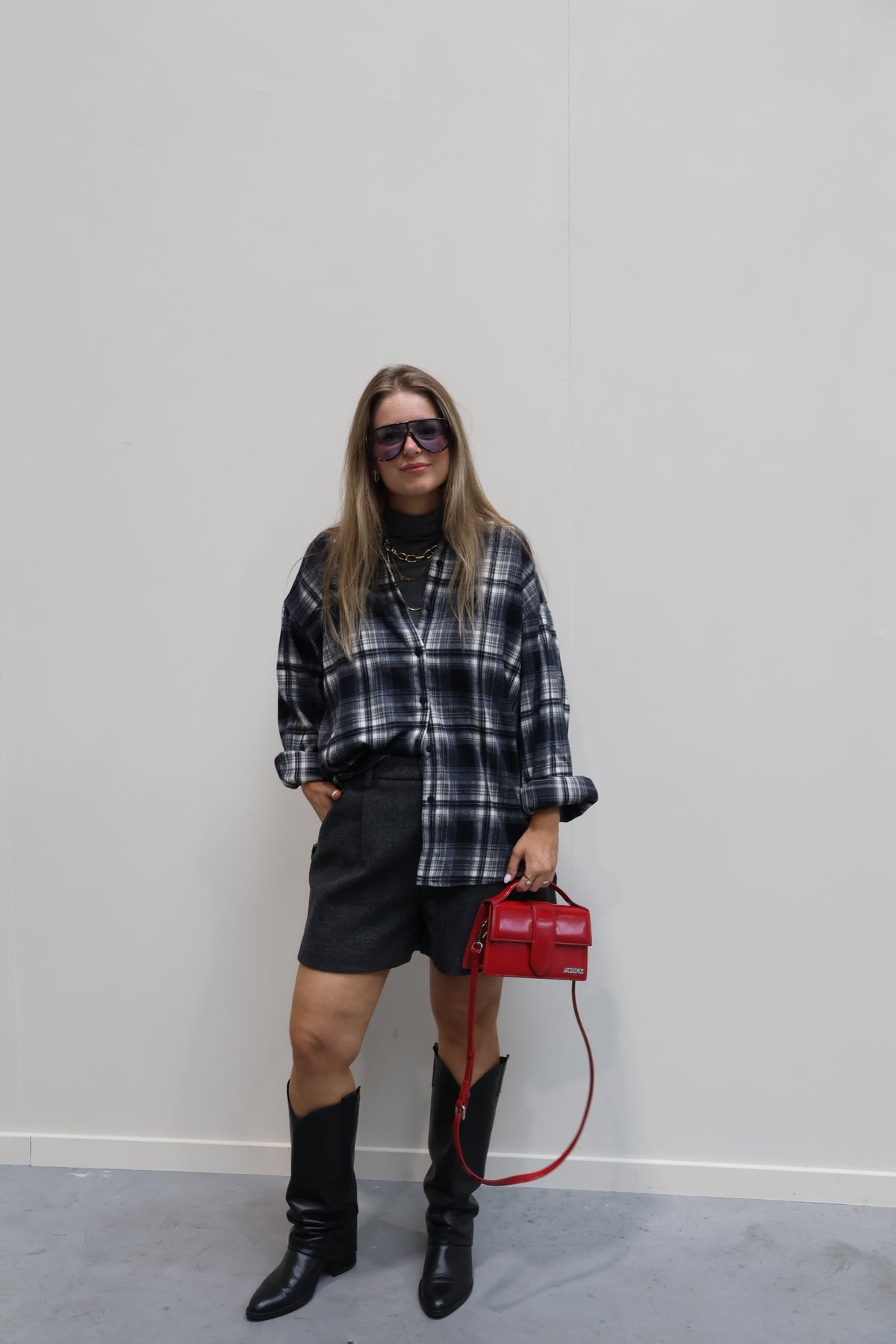 Fauve wolmix short donkergrijs