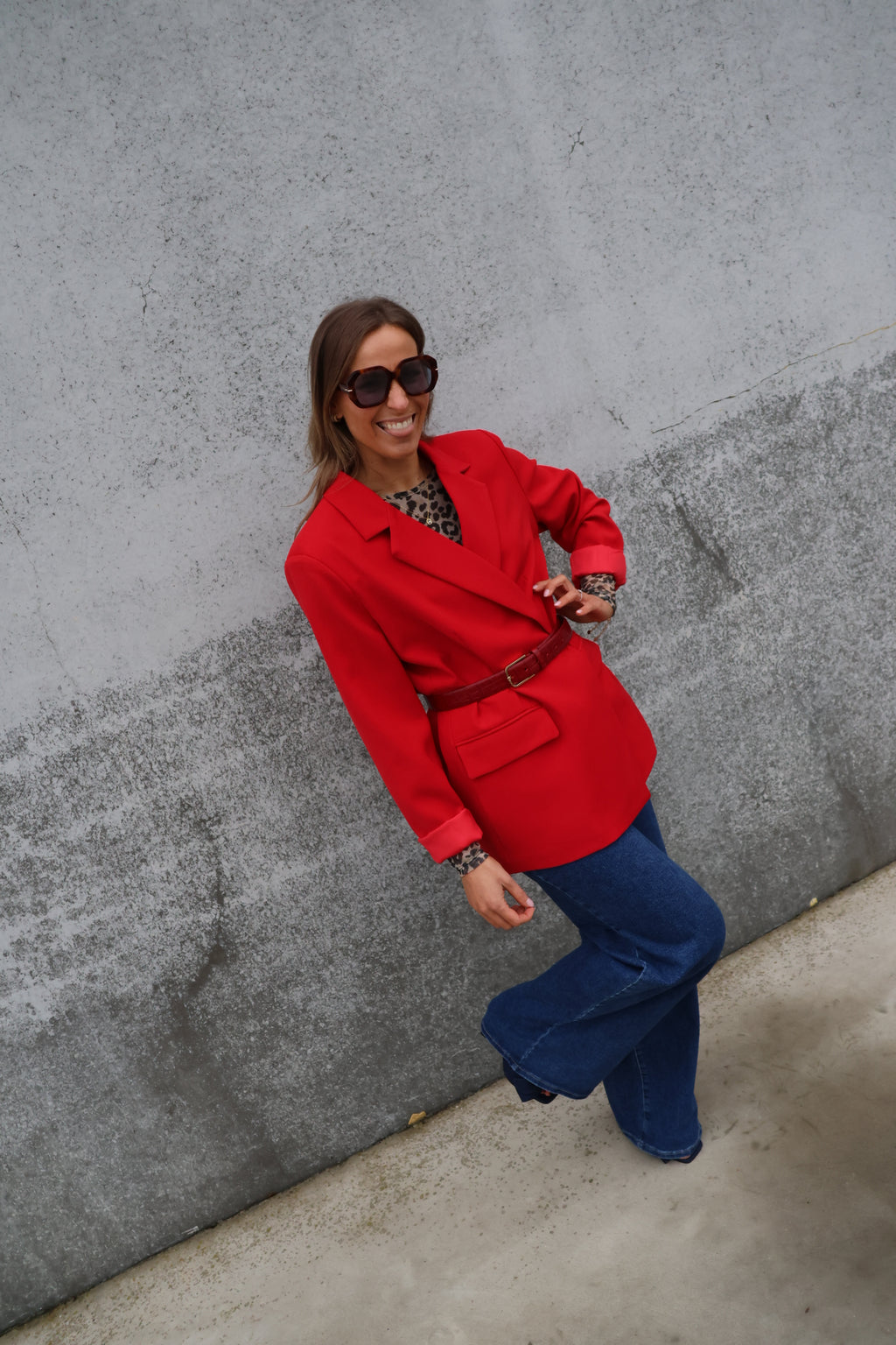 Annick blazer rood