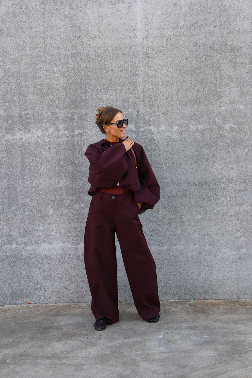 Veerle pantalon dark berry