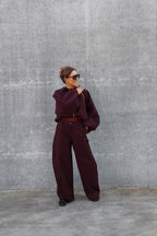 Veerle pantalon dark berry