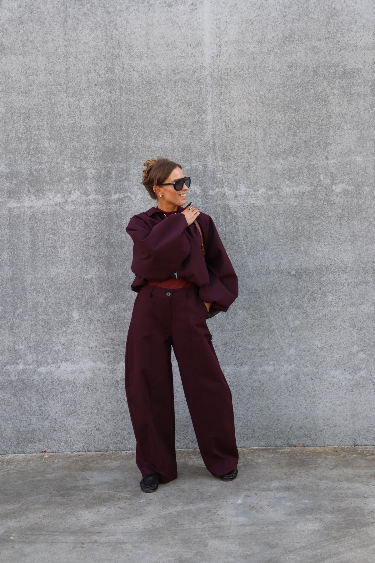 Veerle pantalon dark berry