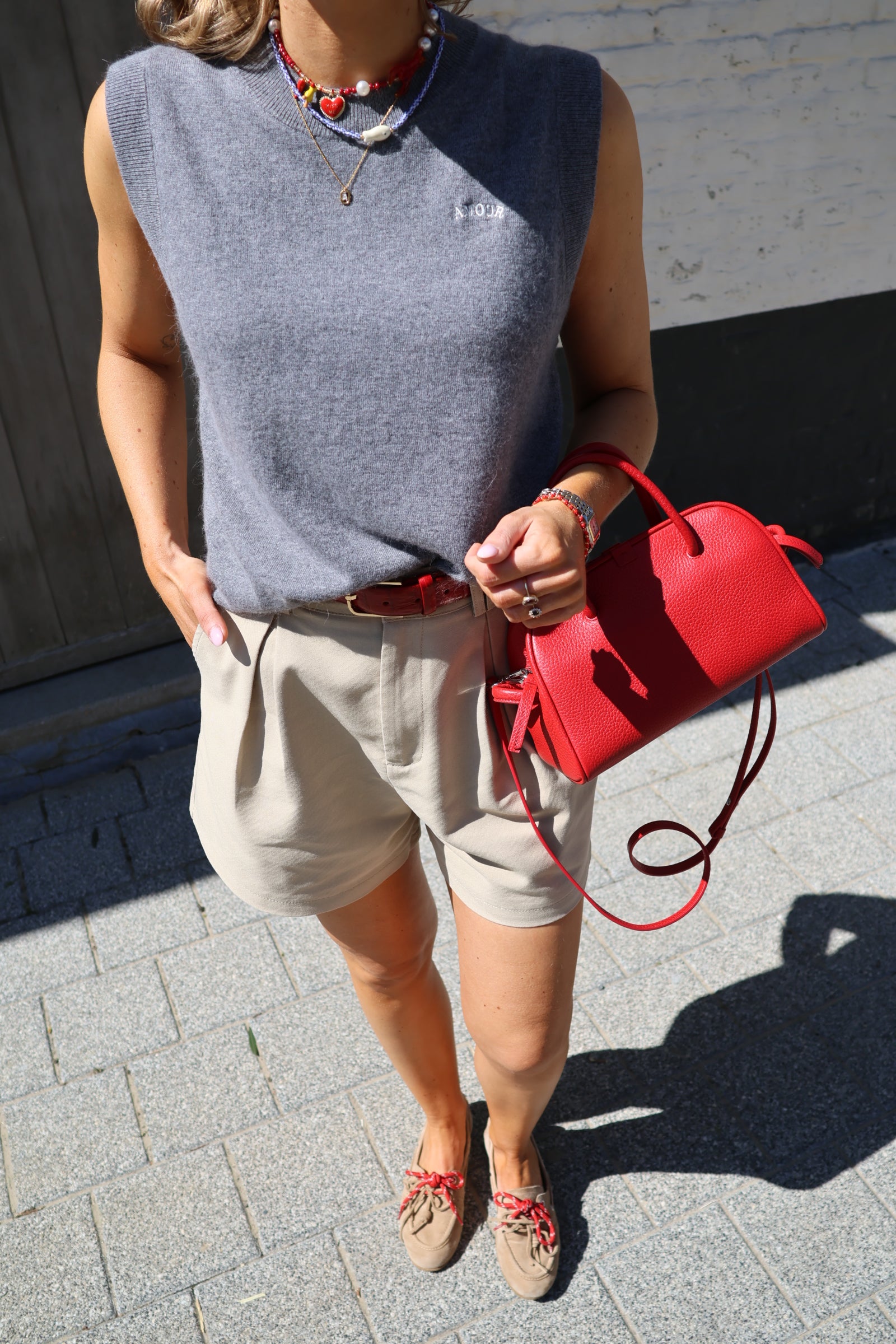 Romy short taupe